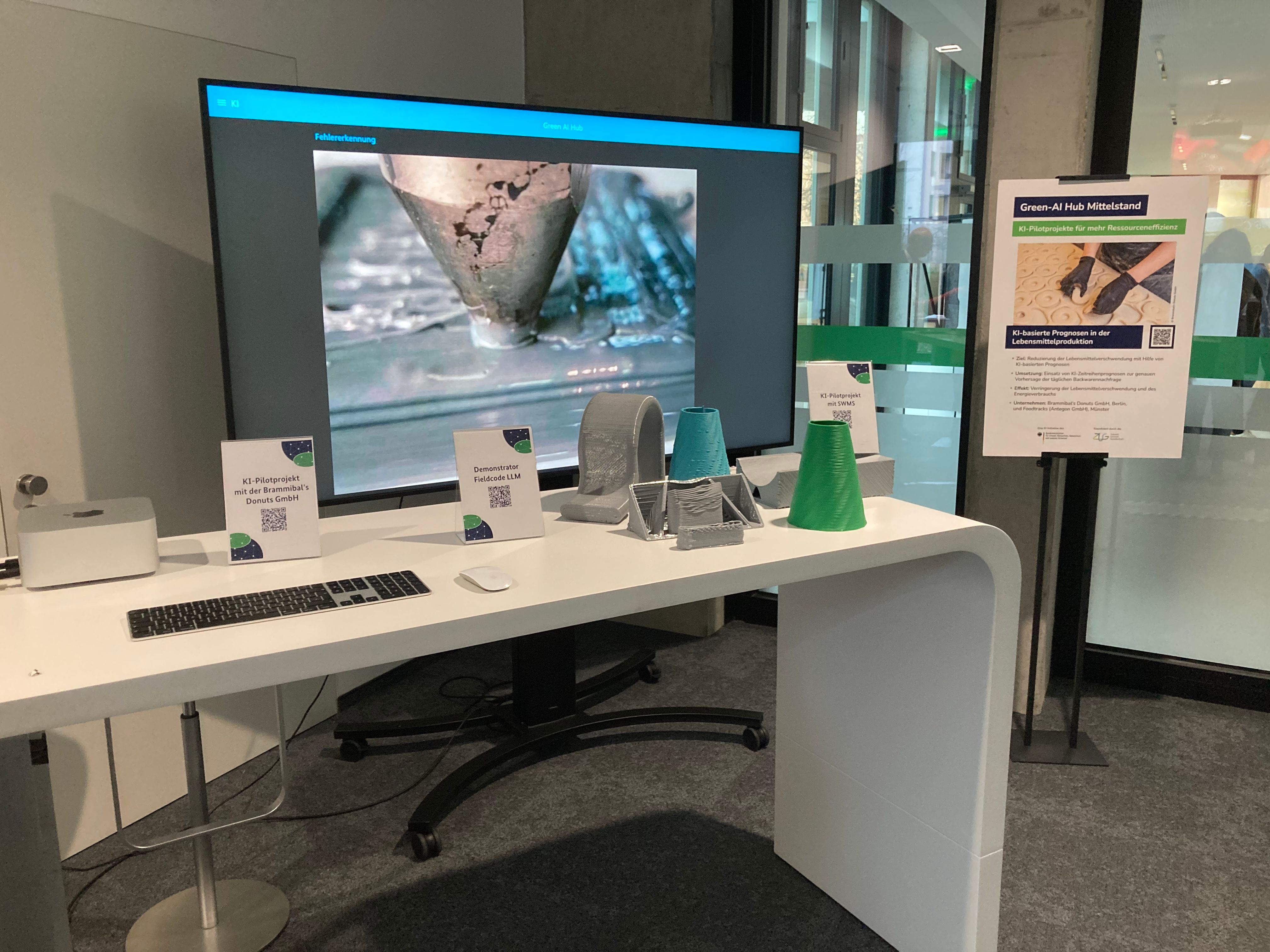 Demo-Stand mit KI-Anwendungen